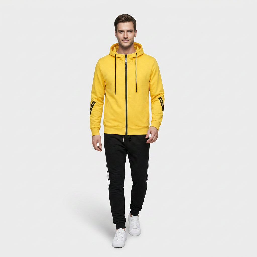 Tracksuit Set Cotton Blend Relaxed Fit for Men