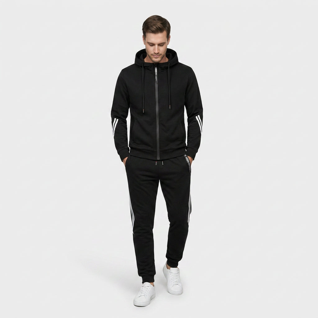 Tracksuit Set Cotton Blend Relaxed Fit for Men