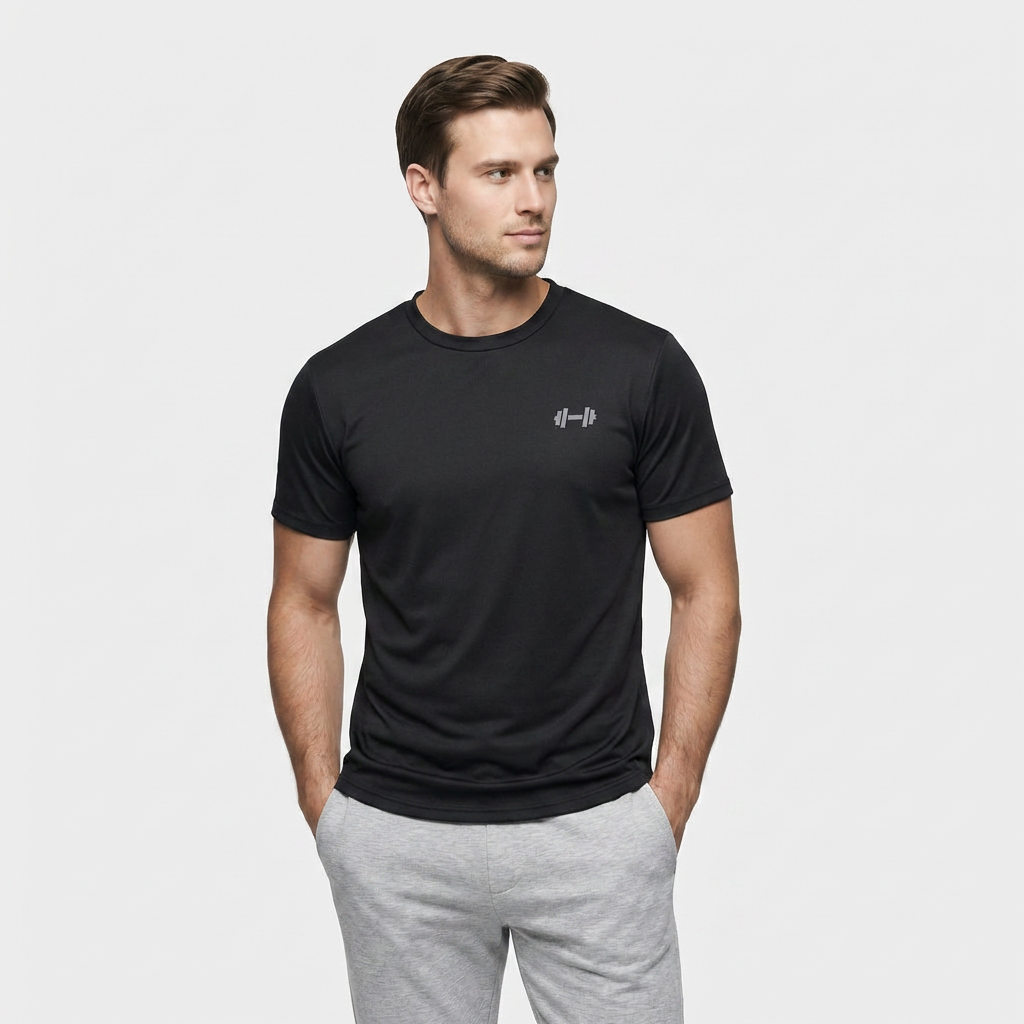 Casual T-Shirt Lightweight Breathable Short Sleeve for Men