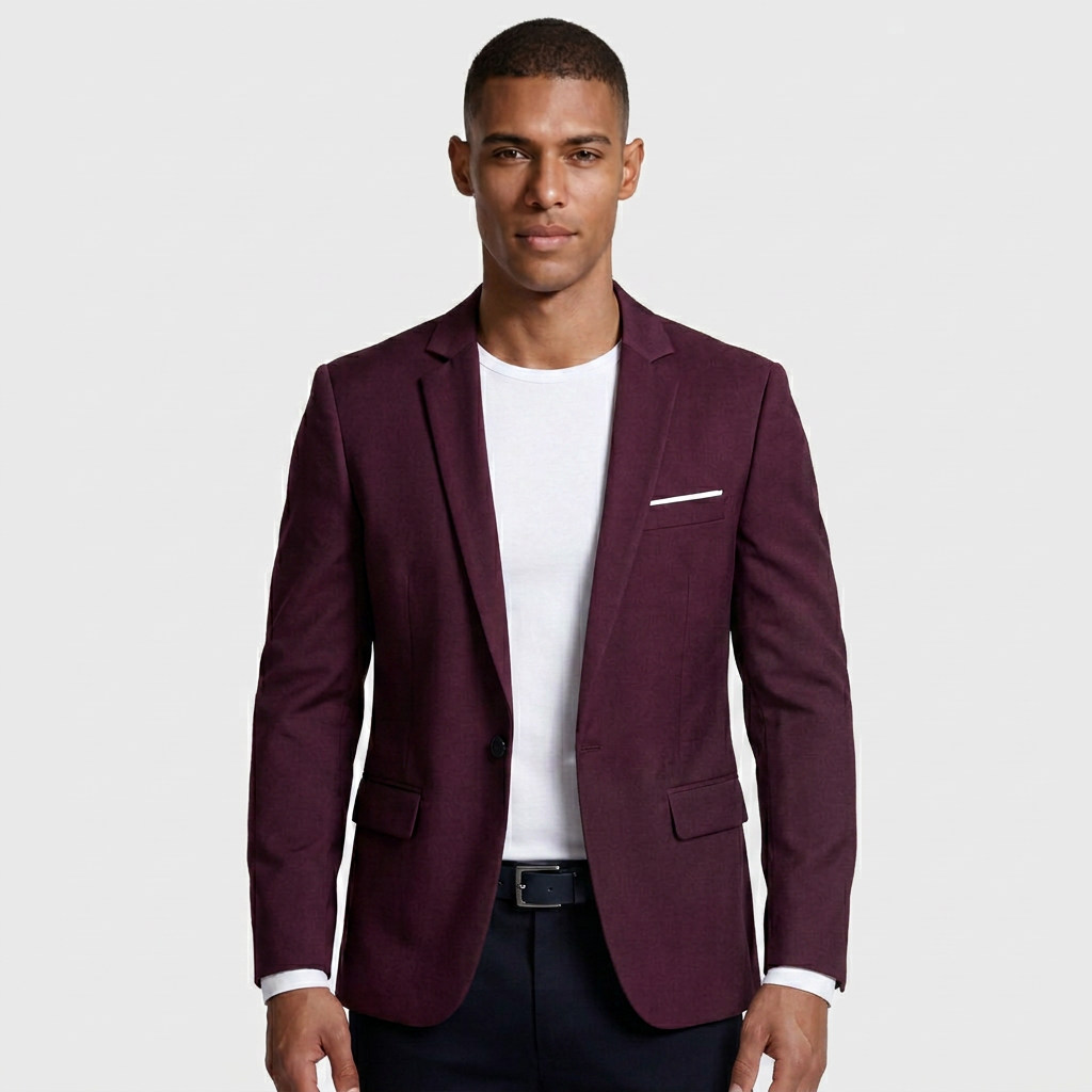 Tailored Blazer Modern Fit Notch Lapel for Men