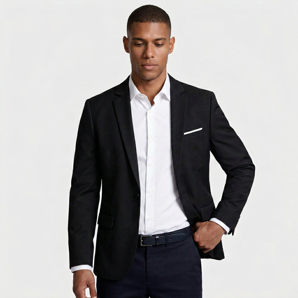 Tailored Blazer Modern Fit Notch Lapel for Men