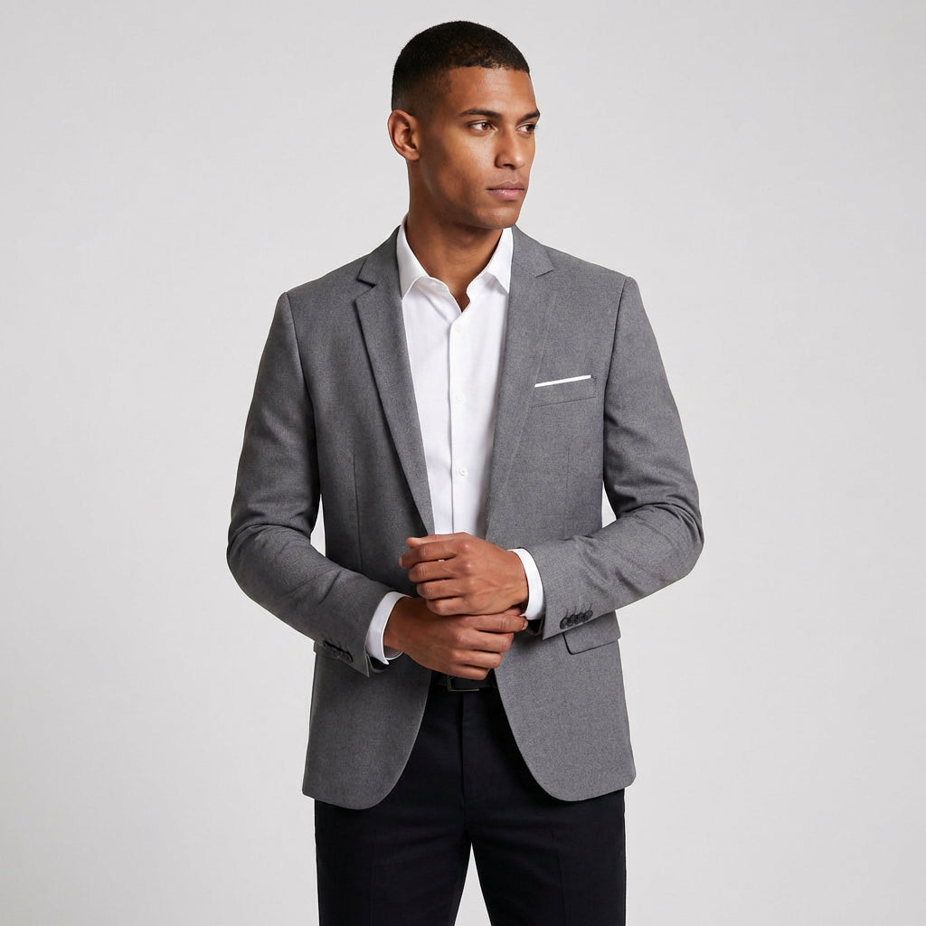 Tailored Blazer Modern Fit Notch Lapel for Men