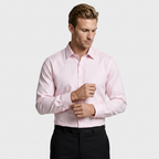 Wrinkle Resistant Long Sleeve Solid Shirt for Men