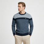 Cotton Pullover Sweater Lightweight Classic Knit for Men