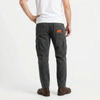 Cargo Pants Straight Fit Button Waist Flap Pockets for Men
