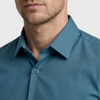 Wrinkle Resistant Long Sleeve Solid Shirt for Men