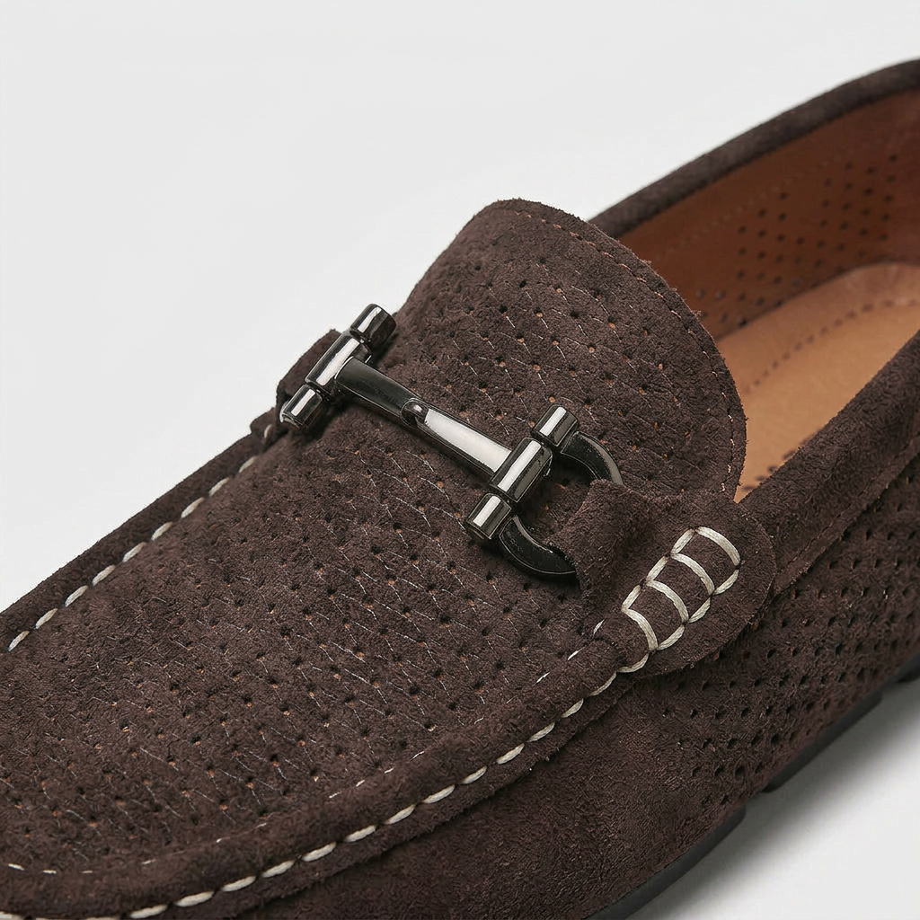 Breathable Leather Loafers Slip-On for Men