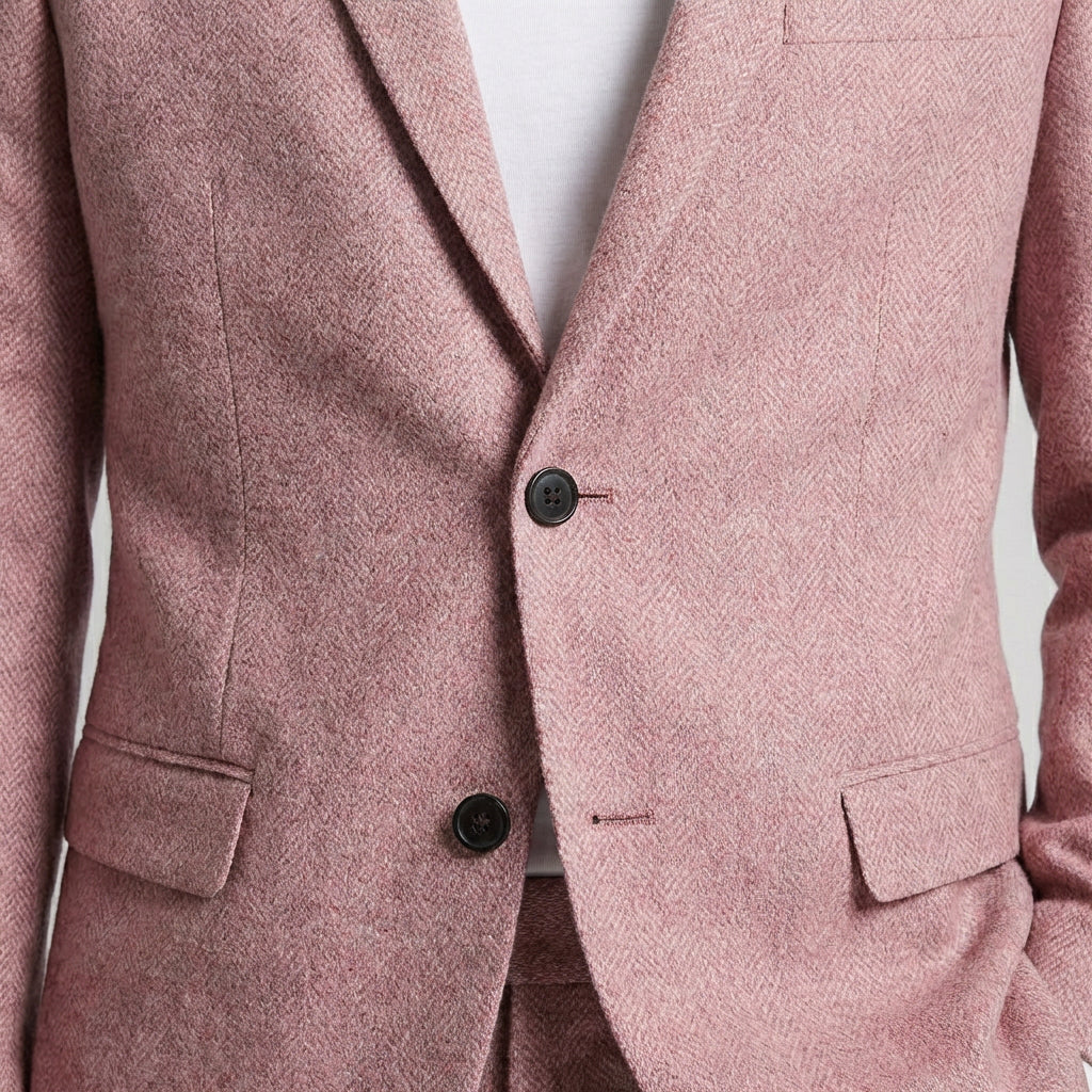 2-Piece Suit Set Single-Breasted Slim Fit for Men