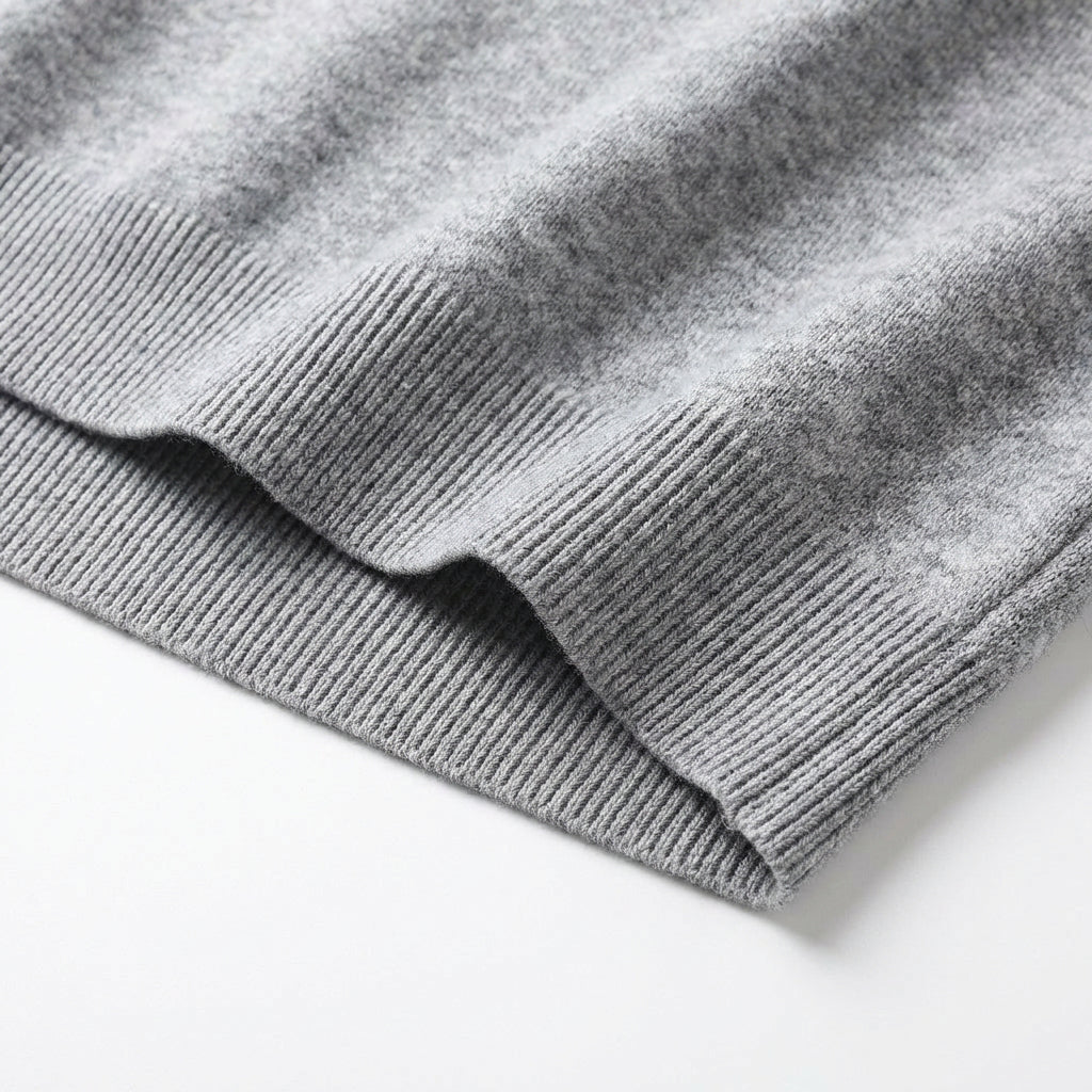 Knit V-Neck Sleeveless Vest Regular Fit for Men