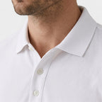 Textured Polo Shirt Drawstring Shorts Set for Men