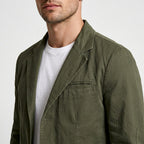 Three-Button Woven Blazer Tailored Regular Fit for Men
