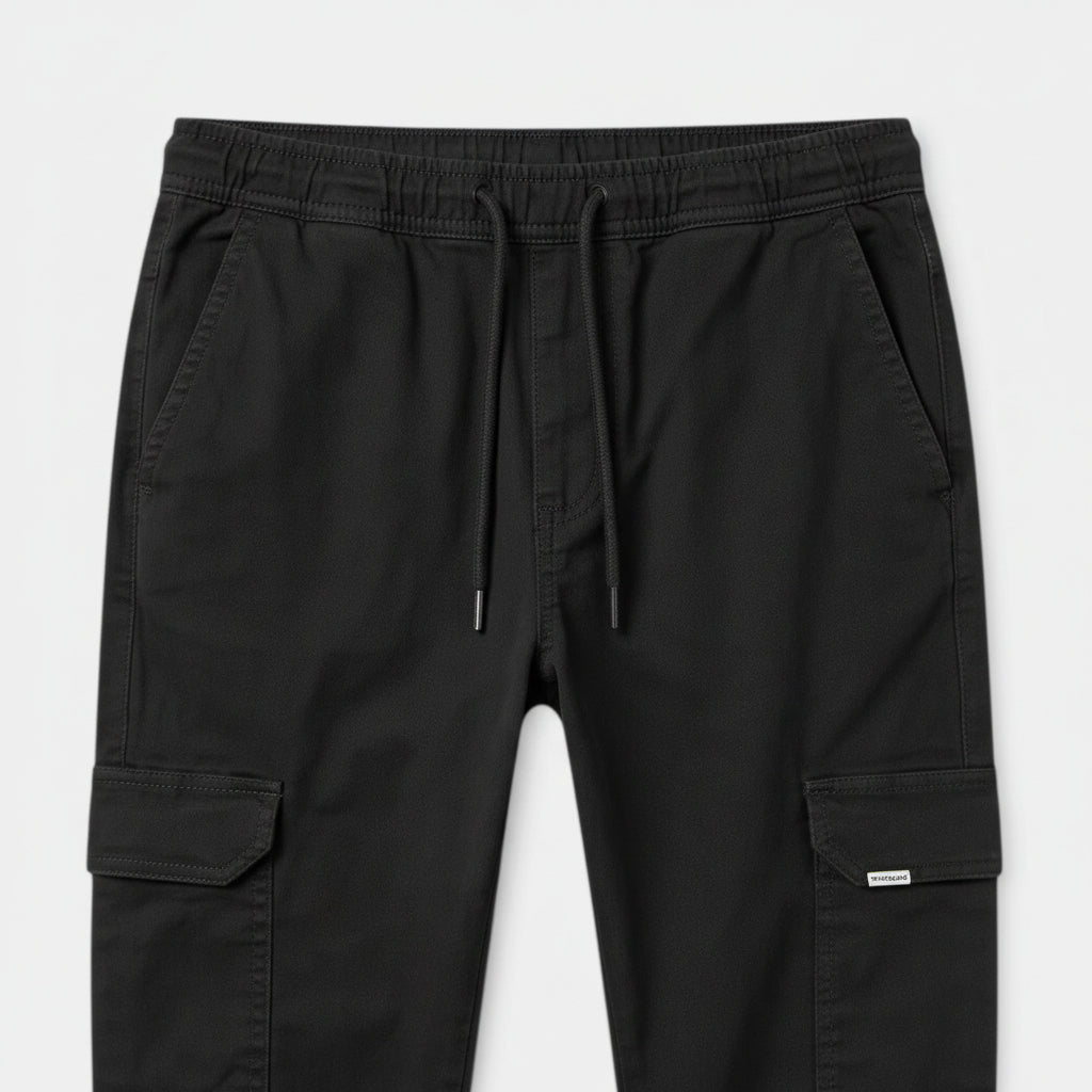 Cargo Jogger Pants Drawstring Tapered Fit for Men