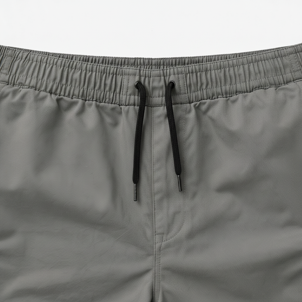 Cargo Shorts Elastic Waist Drawstring Multi Pocket for Men