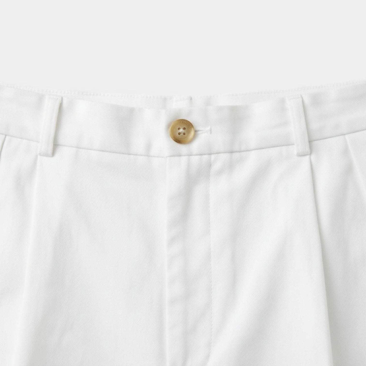 Pleated Tailored Shorts Cuffed Hem Regular Fit for Men