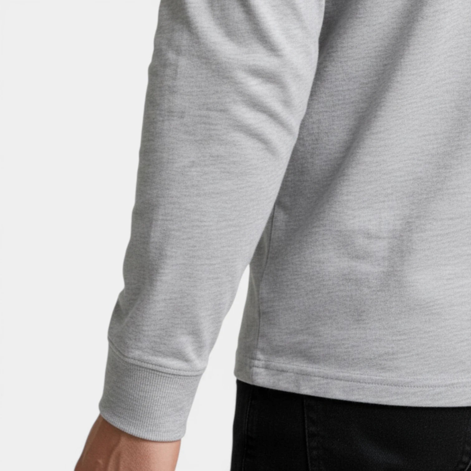Long Sleeve Henley Shirt Three Button Placket for Men