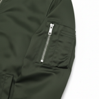 Slim Fit Zip-Up Bomber Jacket Ribbed for Men