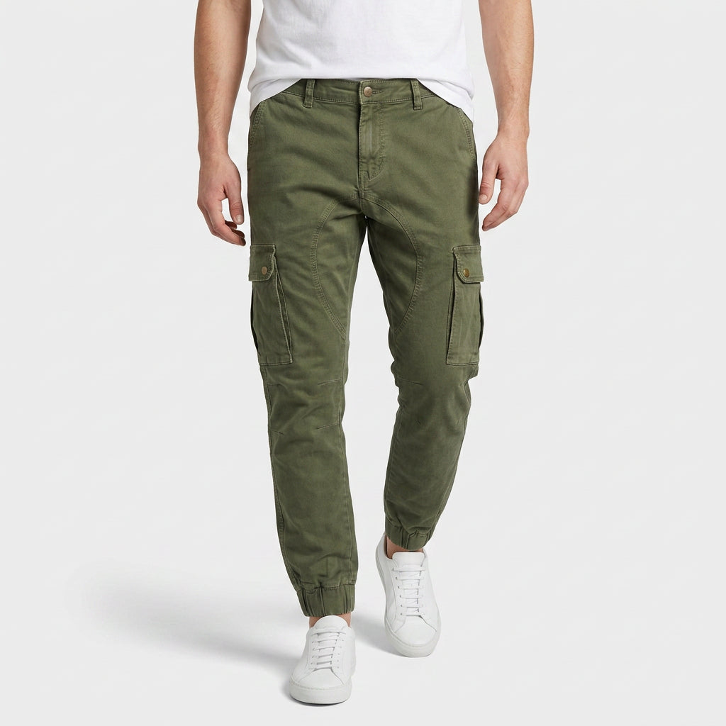 Cargo Trousers Multi-Pocket Relaxed Fit for Men