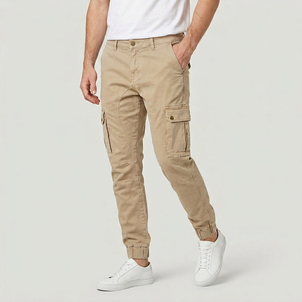 Cargo Trousers Multi-Pocket Relaxed Fit for Men