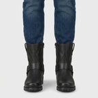 Leather Strap Ankle Boots Rugged Construction for Men