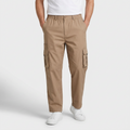 Cargo Pants Regular Fit Button Waist Multi Pocket for Men