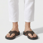 Flip Flops Textured Footbed Wide Strap Slip-On for Men