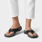 Flip Flops Textured Footbed Wide Strap Slip-On for Men