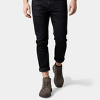 Suede Lace-Up Ankle Boots Round Toe for Men