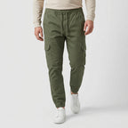 Cargo Jogger Pants Drawstring Tapered Fit for Men