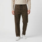 Cargo Pants Straight Fit Drawstring Waist Utility for Men