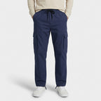 Cargo Pants Straight Fit Drawstring Waist Utility for Men