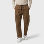 Cargo Pants Straight Fit Drawstring Waist Utility for Men