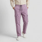 Cargo Pants Straight Fit Drawstring Waist Utility for Men