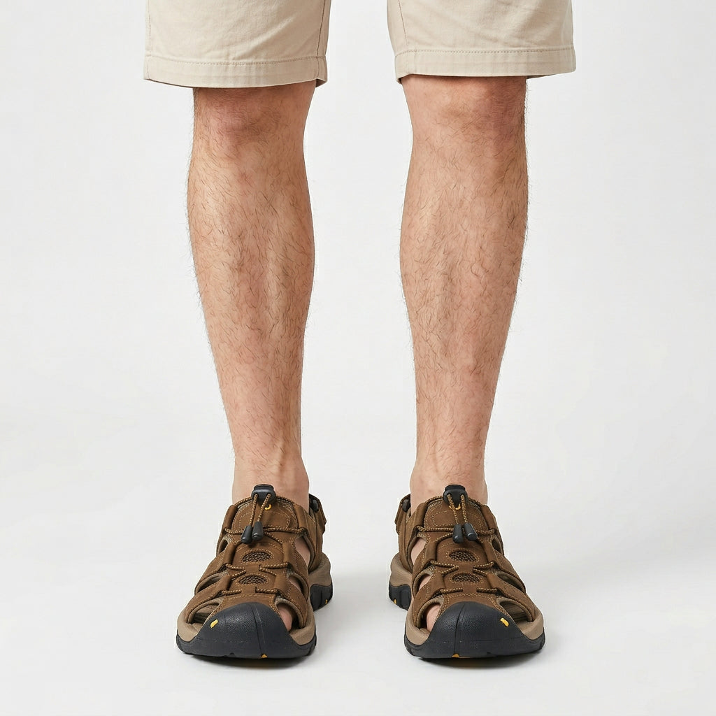 Orthopedic Sandals Arch Support Open Toe for Men