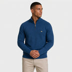 Half-Zip Knitted Jumper Stand Collar Slim Fit for Men