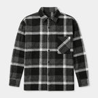 Checked Overshirt Relaxed Fit Button-Front for Men