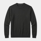 Crew Neck Textured Knit Sweater Regular Fit for Men