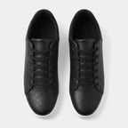 Lace Up Low Top Sneakers Textured Finish Round Toe Casual Shoes for Men