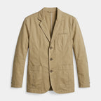 Three-Button Woven Blazer Tailored Regular Fit for Men