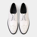 Wingtip Brogue Dress Shoes Lace-Up Perforated for Men