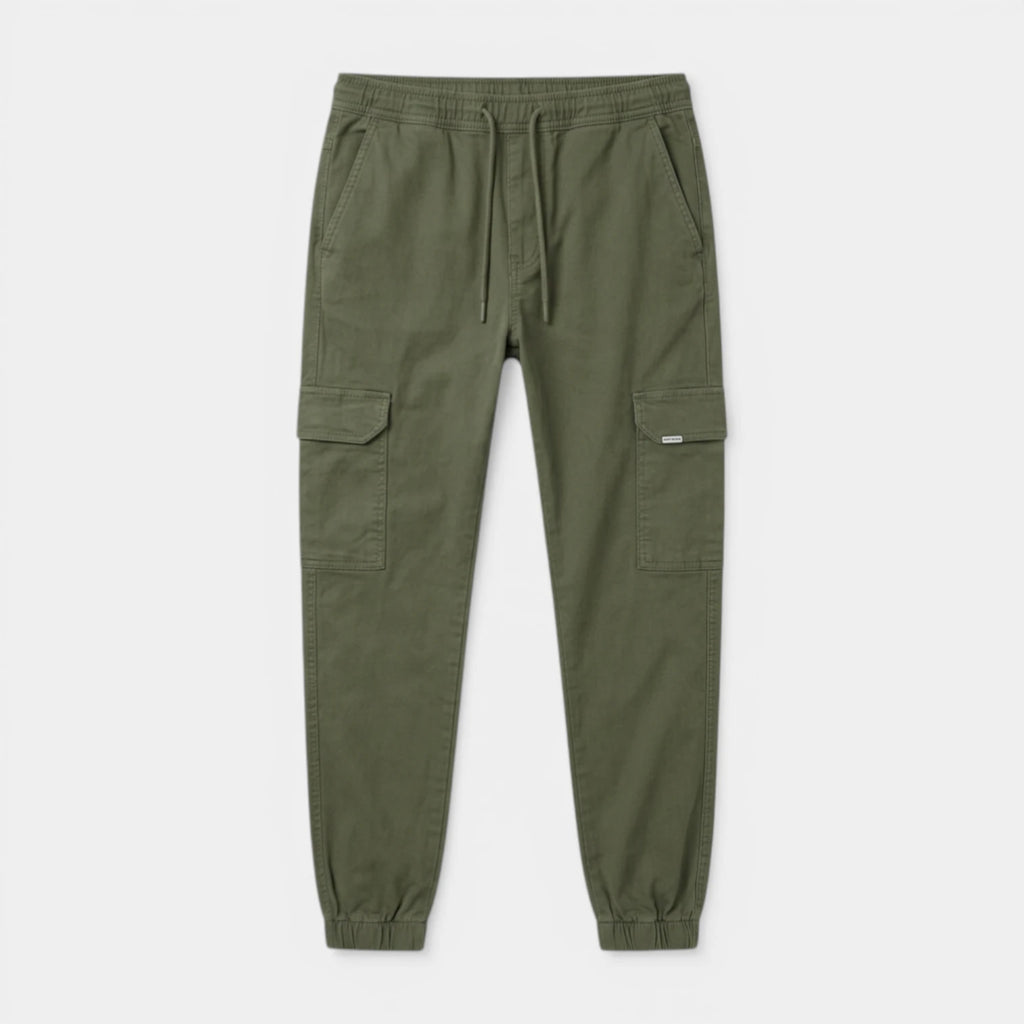 Cargo Jogger Pants Drawstring Tapered Fit for Men