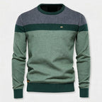 Cotton Pullover Sweater Lightweight Classic Knit for Men