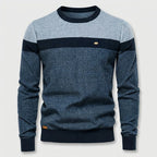 Cotton Pullover Sweater Lightweight Classic Knit for Men