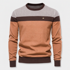 Cotton Pullover Sweater Lightweight Classic Knit for Men