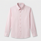 Wrinkle Resistant Long Sleeve Solid Shirt for Men