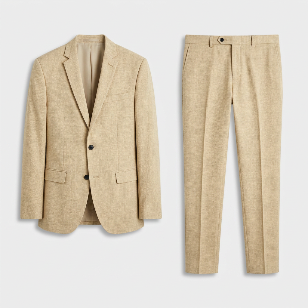 2-Piece Suit Set Single-Breasted Slim Fit for Men