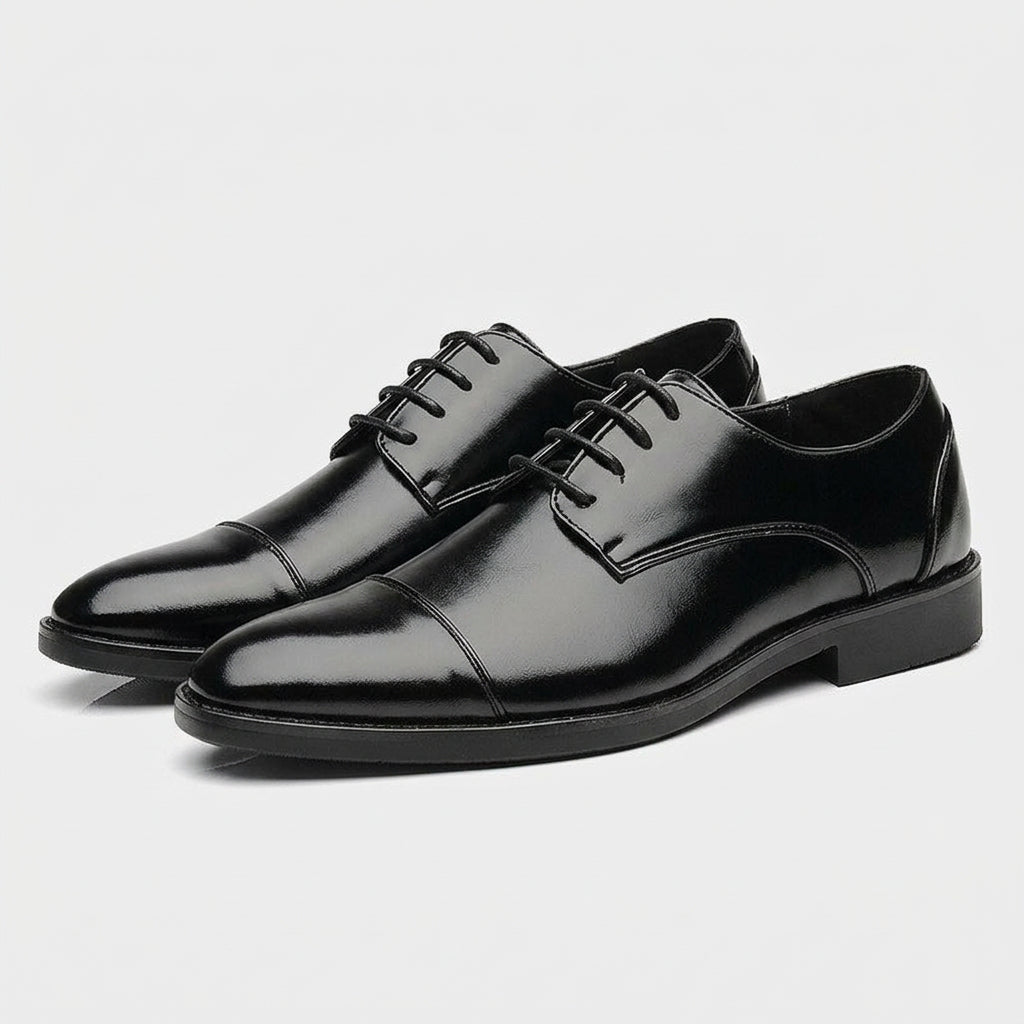 Cap Toe Derby Lace-Up Dress Shoe for Men
