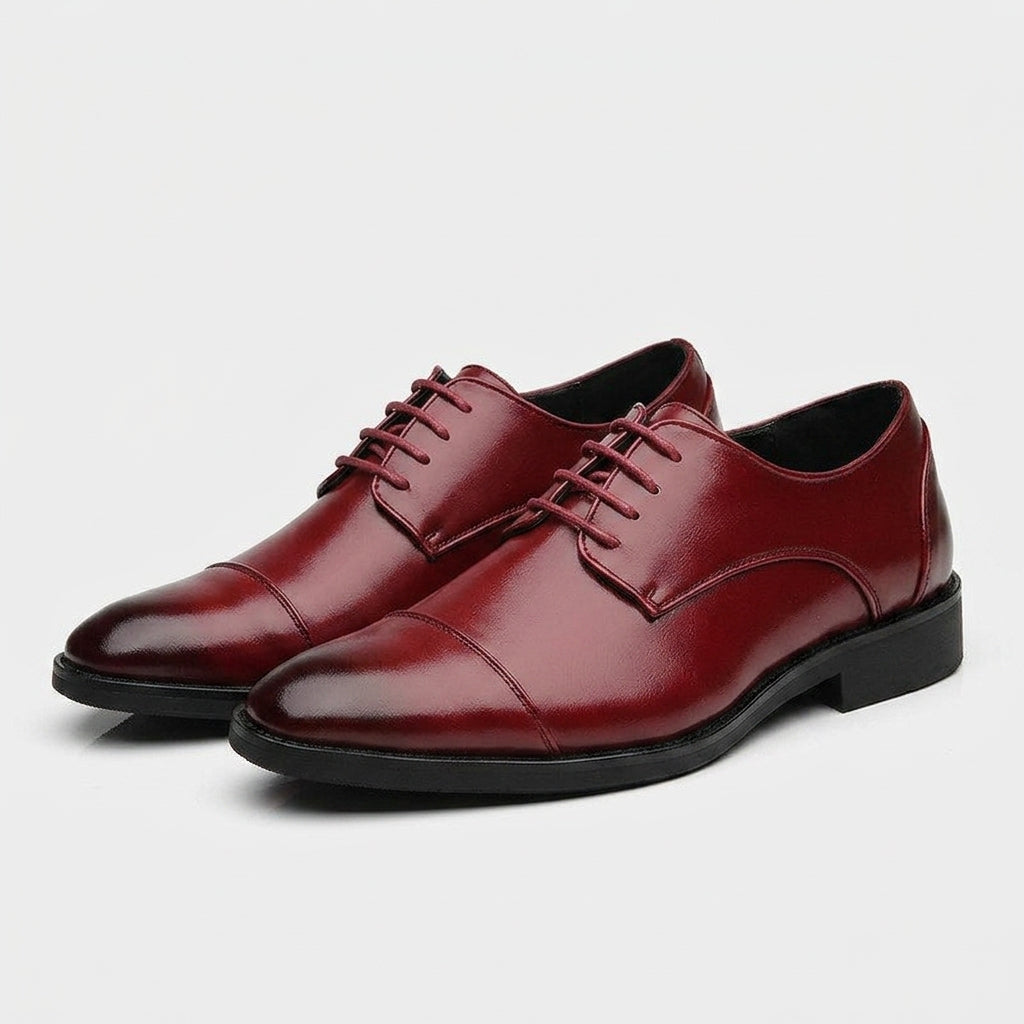 Cap Toe Derby Lace-Up Dress Shoe for Men