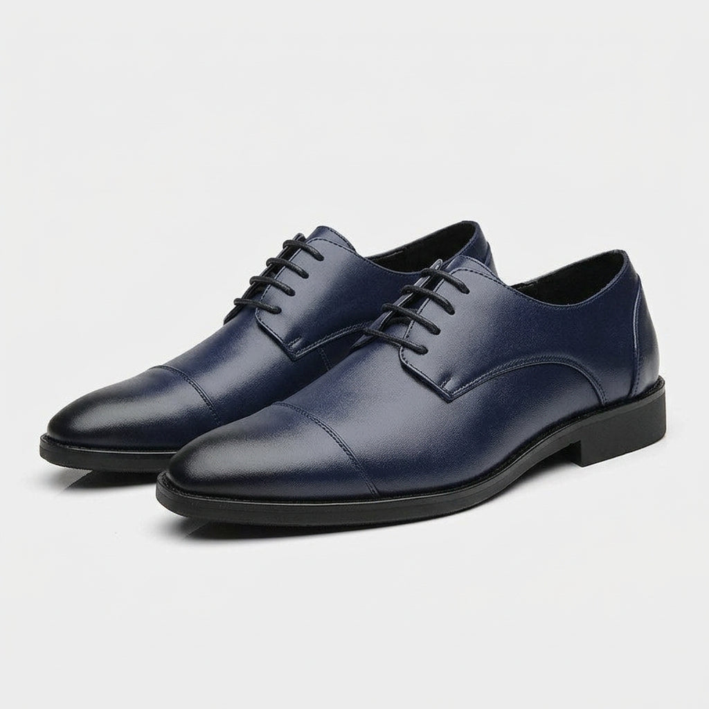 Cap Toe Derby Lace-Up Dress Shoe for Men