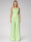 Women's Jacquard Wide Leg Jumpsuit for Summer
