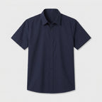 Short Sleeve Button-Up Shirt Slim Fit for Men
